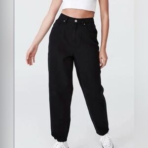 Cotton On Black Women's slouch mom jeans